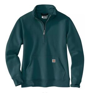Carhartt Women's Relaxed Fit 1/4 Zip Pullover Sweater Sweatshirt